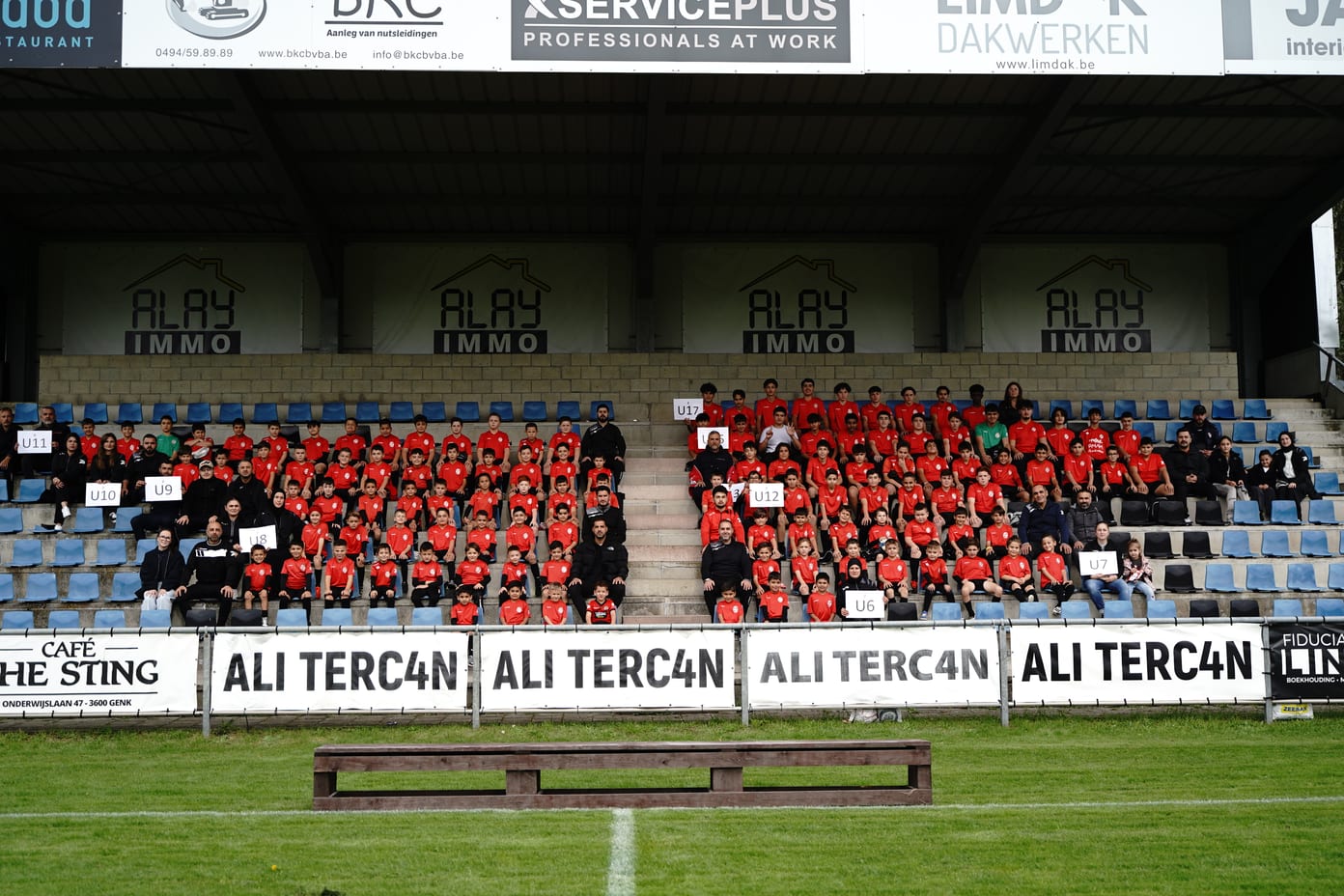 All youth teams together in the Vural Soylu stand